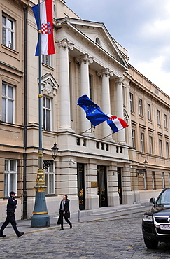 Parlament of Croatia, government quarter, upper town, Zagreb, Croatia