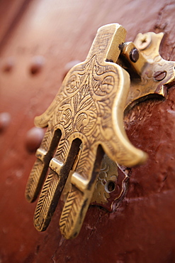 Doorknop hamsa, Marrakesh, Morocco