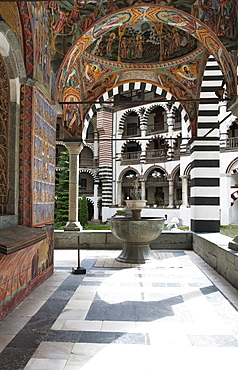 Fountain, Rila Monastery, Blagoevgrad, Bulgaria