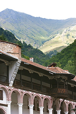 Residential quarters, Rila Monastery, Blagoevgrad, Bulgaria