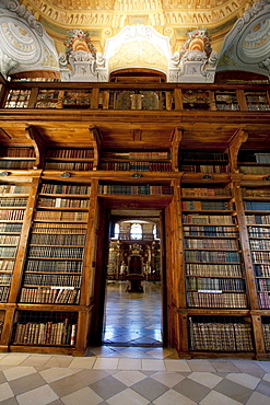 Small Library Room of Stift Melk Benedictine Monastery, Lower Austria, Austria