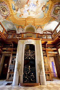 Small Library Room of Stift Melk Benedictine Monastery, Lower Austria, Austria