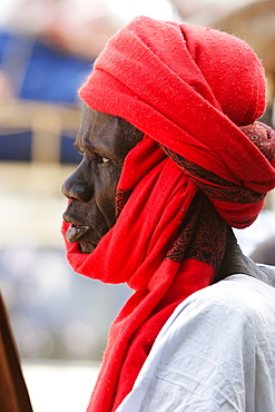 Man with turban, Monday Market, Djenne, Mali