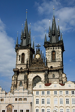 Church of Our Lady before Tyn at night, Prague, Czech Republic