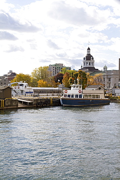 Boats on the Cataraqui River, Kingston, Ontario, Canada