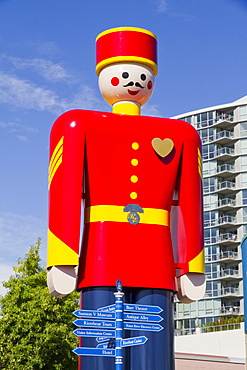 World's Largest Tin Soldier at Westminster Quay, New Westminster, British Columbia, Canada