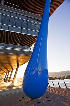 The Drop, sculpture by Inges Idee at the Vancouver Convention Centre, Vancouver, British Columbia, Canada