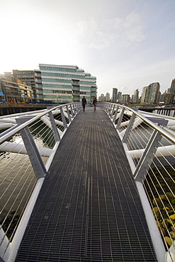 Southeast False Creek Seawall by the Vancouver Olympic Village, Vancouver, British Columbia, Canada