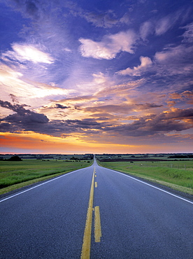 Highway 580, near Cremona, Alberta, Canada