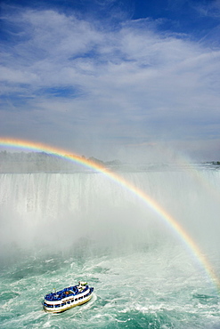 Maid of the Mist at Horseshoe Falls, Niagara Falls, Ontario, Canada