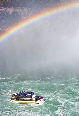 Maid of the Mist at Horseshoe Falls, Niagara Falls, Ontario, Canada