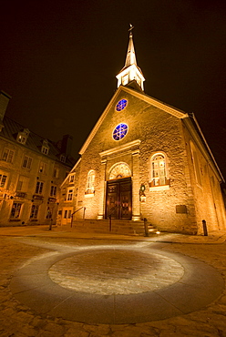 The oldest stone church in North America, Our Lady of Victories, Quebec City, Quebec