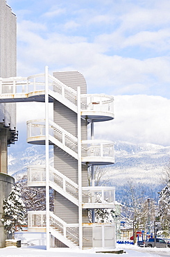 Stairs at Pacific Coliseum, Vancouver, British Columbia