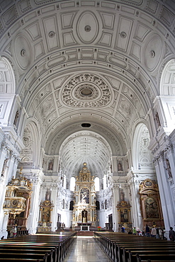 Central nave of the St. Michael Church, Munich, Bavaria, Germany