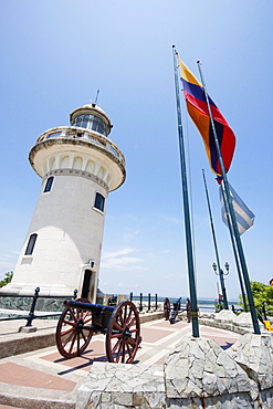 Lighthouse on Cerro Santa Ana, Guayaquil, Guayas, Ecuador