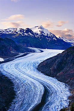 Salmon Glacier at sunset, Northern British Columbia