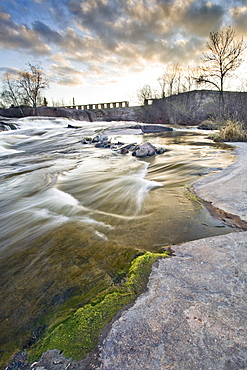 Old Pinawa Dam ruins on the Winnipeg River, near Pinawa, Manitoba