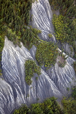 Sedimentary rock bluff near Virginia Falls, Nahanni River, Northwest Territories