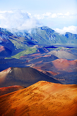 Hawaii, Maui, Haleakala National Park, Haleakala Crater.