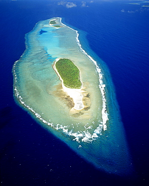 Micronesia, Losiep Atoll, Near Ulithi Yap State, aerial view