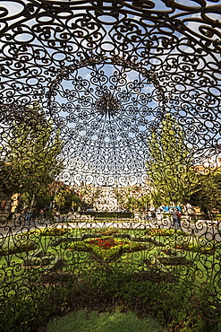 Tea Pavilion, sculpture by Joana Vasconcelos on display at the Cafesjian Museum of Art in the Yerevan Cascade, Yerevan, Armenia