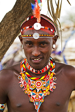 Samburu man, Samburu County, Kenya