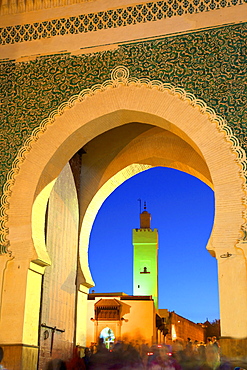 Bab Bou Jeloud, Fez, Morocco, North Africa, Africa