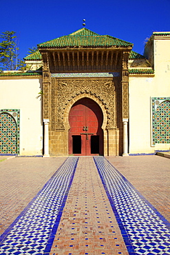 Mausoleum of Moulay Ismail, Meknes, Morocco, North Africa, Africa