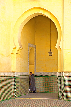 Interior of Mausoleum of Moulay Ismail, Meknes, Morocco, North Africa, Africa