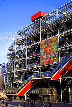 Pompidou Centre, Beaubourg, Paris, France, Europe