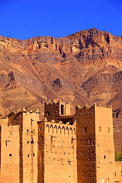 Kasbah at Tamnougalt, Morocco, North Africa, Africa