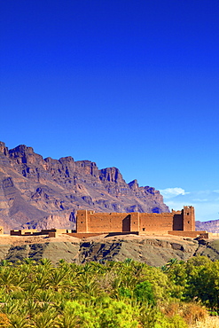 Kasbah at Tamnougalt, Morocco, North Africa, Africa