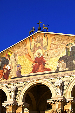 Basilica of The Agony, Garden of Gethsemane, Jerusalem, Israel, Middle East