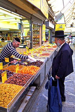 Dried fruit shop, Mahane Yehuda Market, Jerusalem, Israel