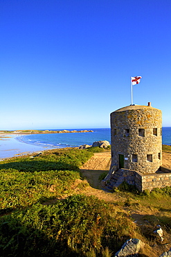 Martello Tower No 5, L'Ancresse Bay, Guernsey, Channel Islands, United Kingdom, Europe