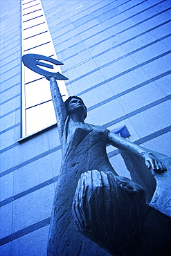 Europe statue, European Parliament Building, Brussels, Belgium, Europe