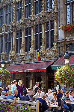 Restaurant, Grand Place, UNESCO World Heritage Site, Brussels, Belgium, Europe