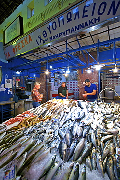 Market in Chania, Crete, Greek Islands, Greece, Europe