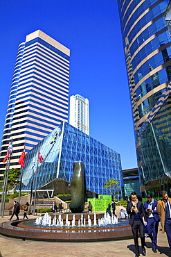 Hong Kong cityscape with The International Finance Centre and Exchange Square, Hong Kong, China, Asia