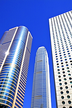 Hong Kong Cityscape With The IFC Building, Exchange Square and Jardine House, Hong Kong, China, Asia