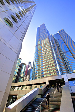 Hong Kong Cityscape with The IFC Building, Exchange Square and Jardine House, Hong Kong, China, Asia