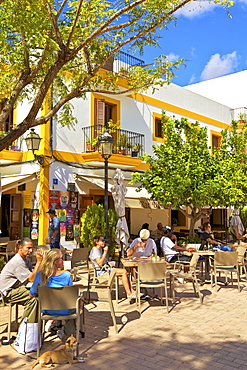 Cafe, Santa Gertrudis de Fruitera, Ibiza, Balearic Islands, Spain, Mediterranean, Europe