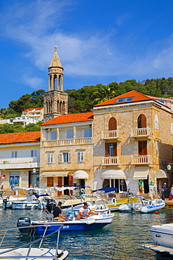 Hvar Town and Harbour, Hvar, Dalmatian Coast, Croatia, Europe