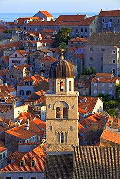 View over City with Franciscan Monastery, UNESCO World Heritage Site, Dubrovnik, Croatia, Europe 