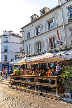 Cafe restaurant, Montmartre, Paris, France, Europe