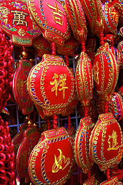 Chinese New Year decorations, Hong Kong, China, Asia