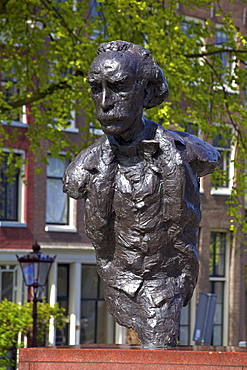 Statue of Dutch Writer Multatuli, Amsterdam, Netherlands, Europe