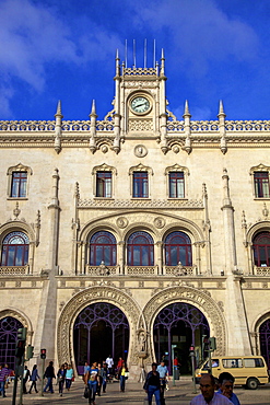 Rossio Railway Station, Lisbon, Portugal, South West Europe