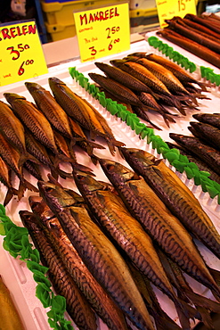 Smoked mackerel, Amsterdam, Netherlands, Europe