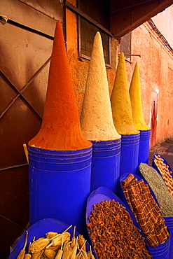 Spice shop, Marrakech, Morocco, North Africa, Africa 